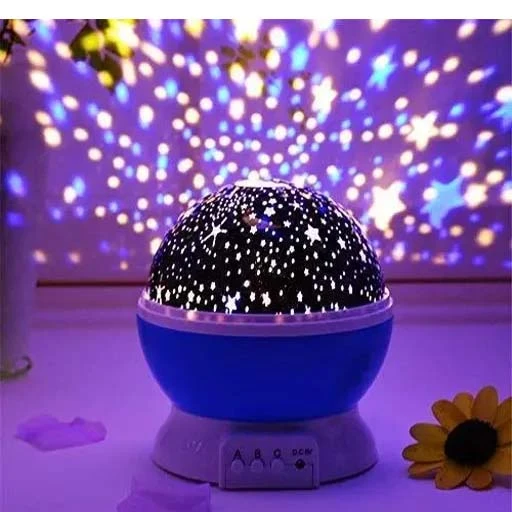 Star Master Rotating 360 Degree Moon Night Light Lamp Projector with Colors and 