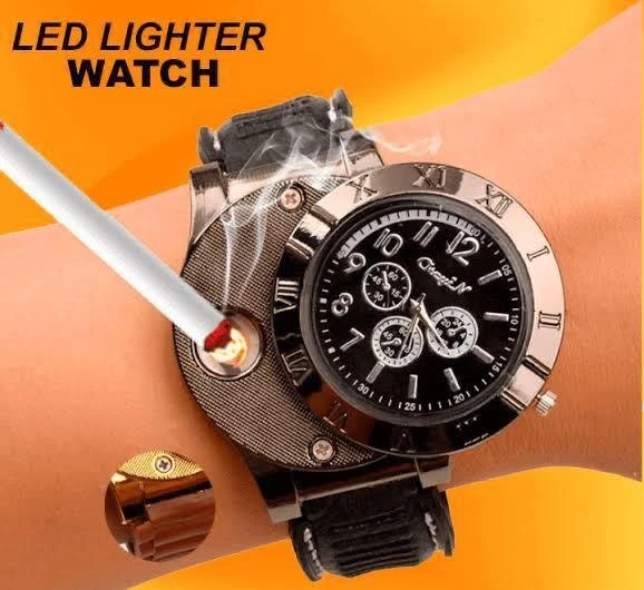 Round Lighter Watch, For Daily
