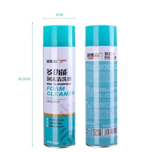 Multipurpose Car Care Cleaner Foam Spray, Car Seat/Exterior & Interior/Shoes/Sof