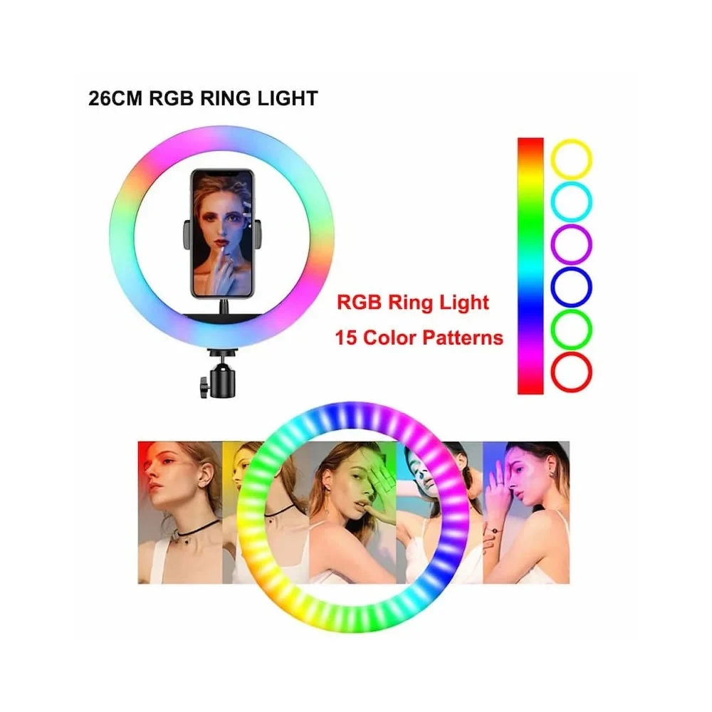 10 inch RGB Selfie Ring Light, IP45