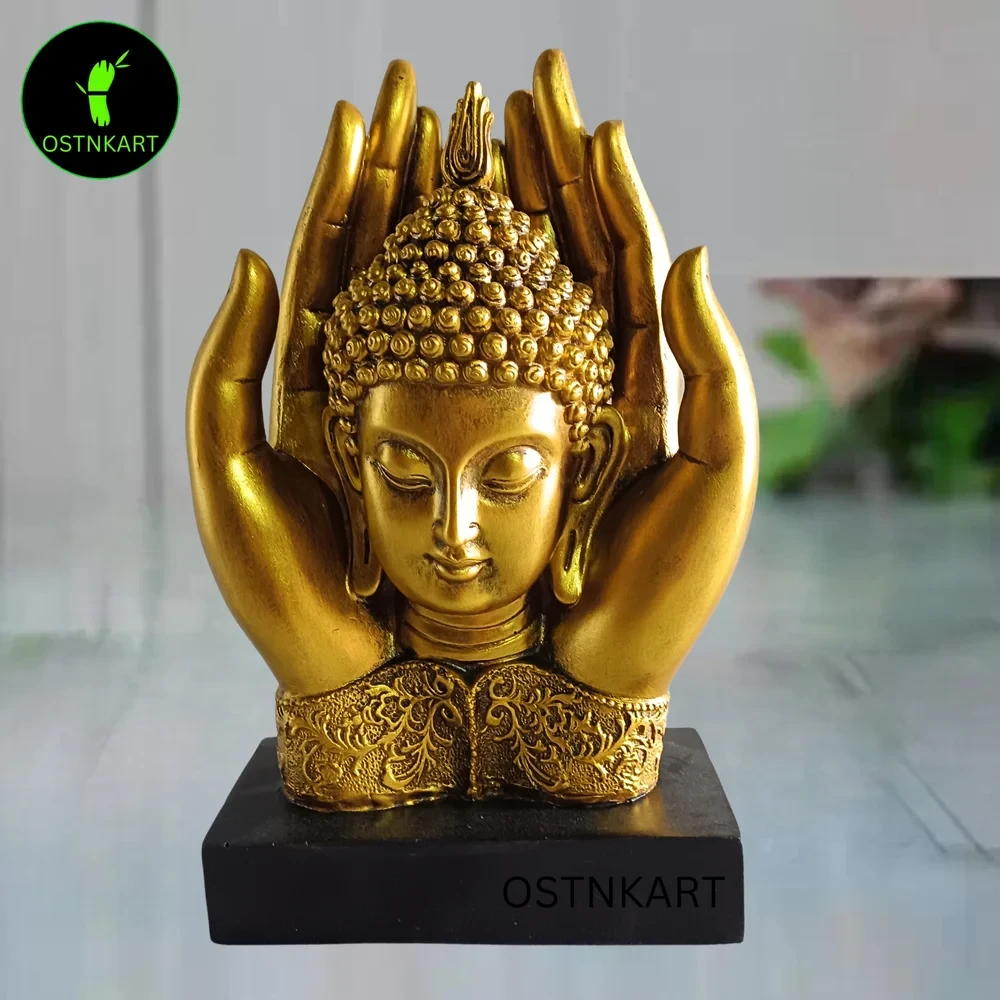 Resin Palm Buddha Statue, Home