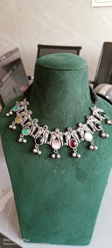Multicolor Brass Necklace Set, Occasion: Oll, Size: 90mm