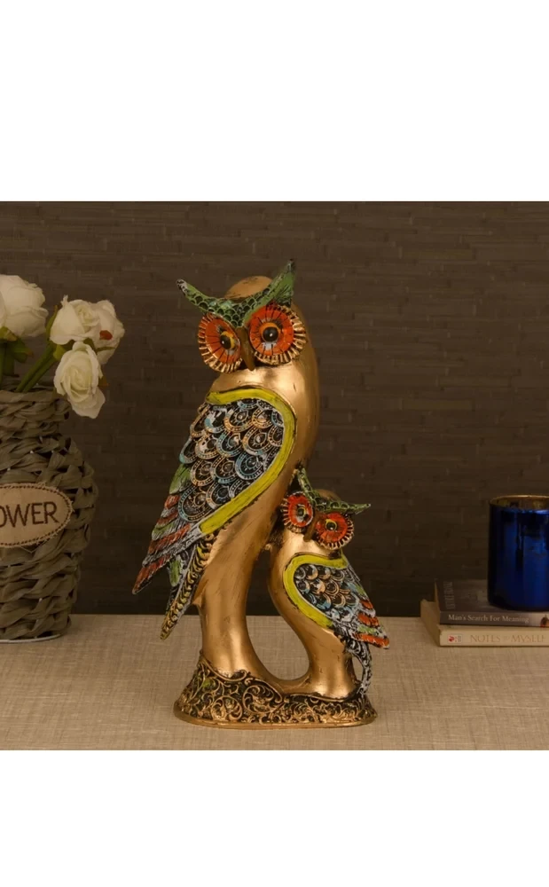 Owl Showpiece for Home Decor Balcony Garden Gift Items for Home Decoration