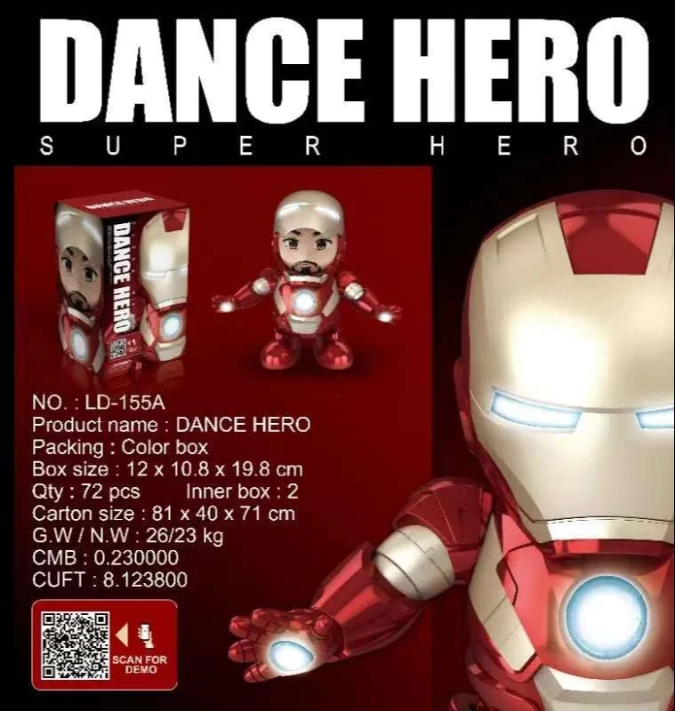 Plastic Dancing Hero Toy, Child Age Group: 0-3 Yrs