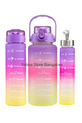 Motivational Water Bottle With Time Marker