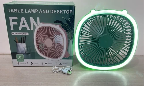 Rechargeable Fan With Led Light