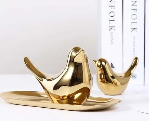 Ceramic Bird Home Decoration Pieces - Statues & Figurines for Home Decor