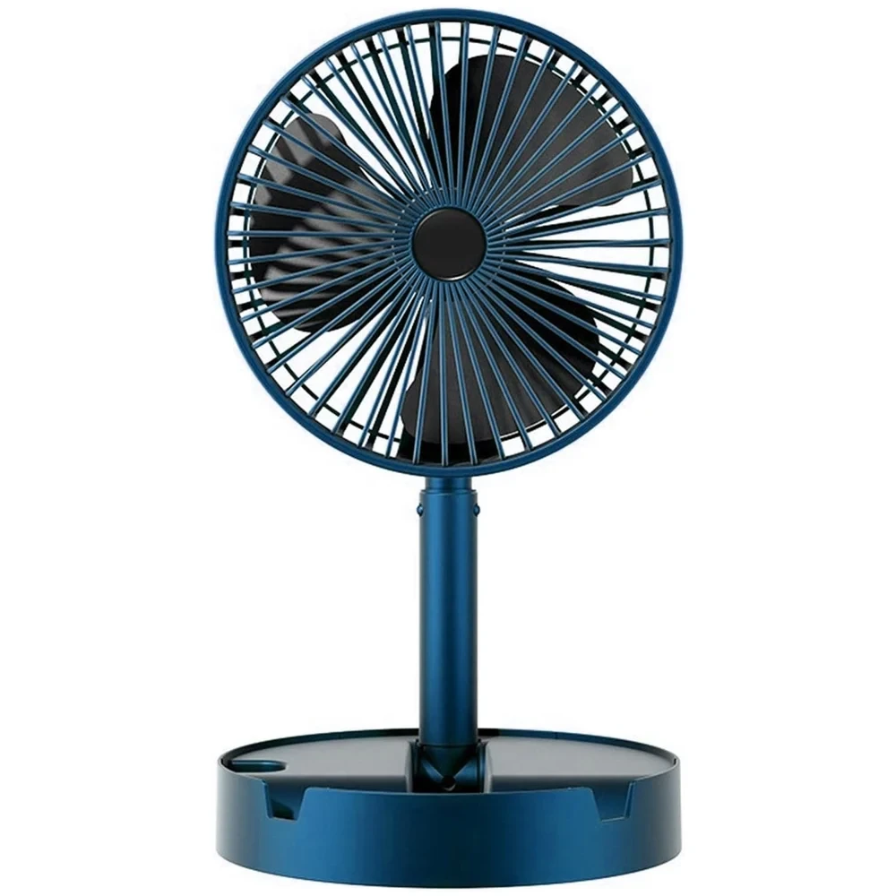 Telescopic Electric Desktop Fan, Height Adjustable, Foldable & Portable For Trav