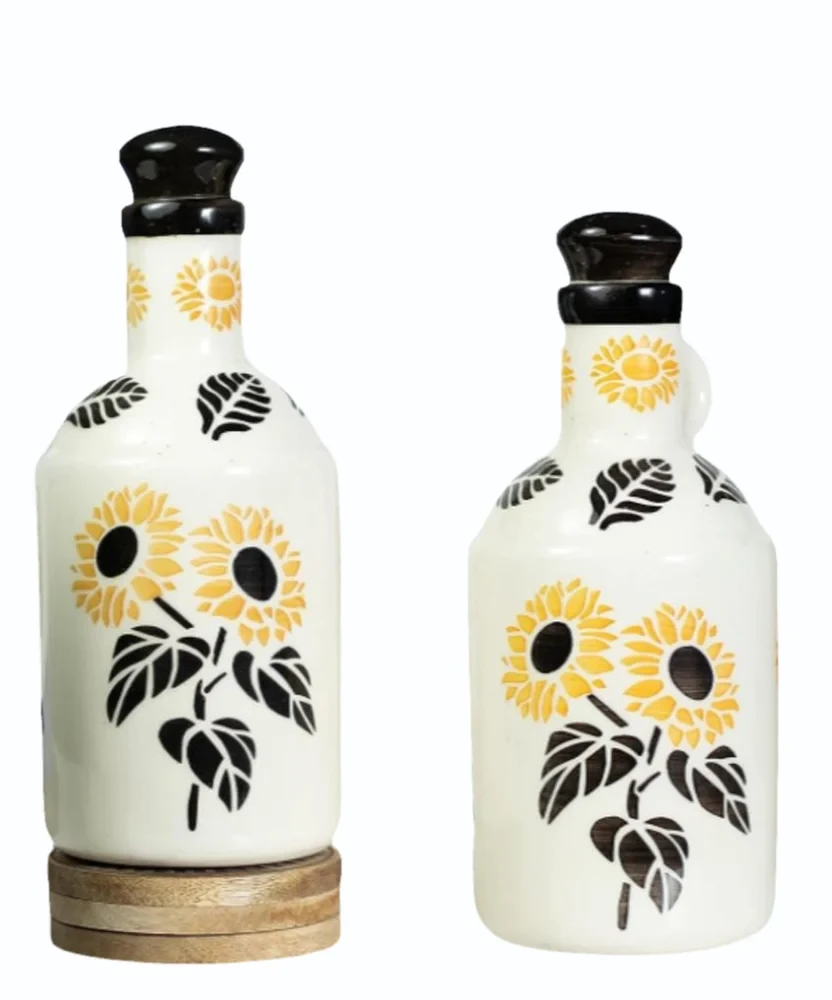 500ml Printed Ceramic Bottle Set