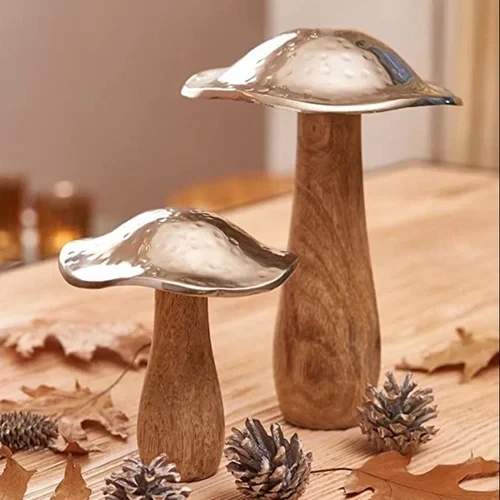 The Decorshed Stylish Mushroom Showpiece for Garden Decoration / Balcony / Home