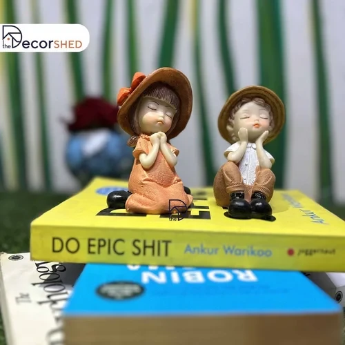The Decorshed Miniature Couple Set for Home Decor, Garden Decor,Tray Decor