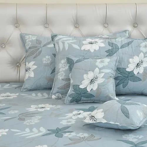 THE TRUTH DECOR 100% Heavy Glace Cotton 320 TC 5 Pieces Bedsheet Set with 1 Pc D