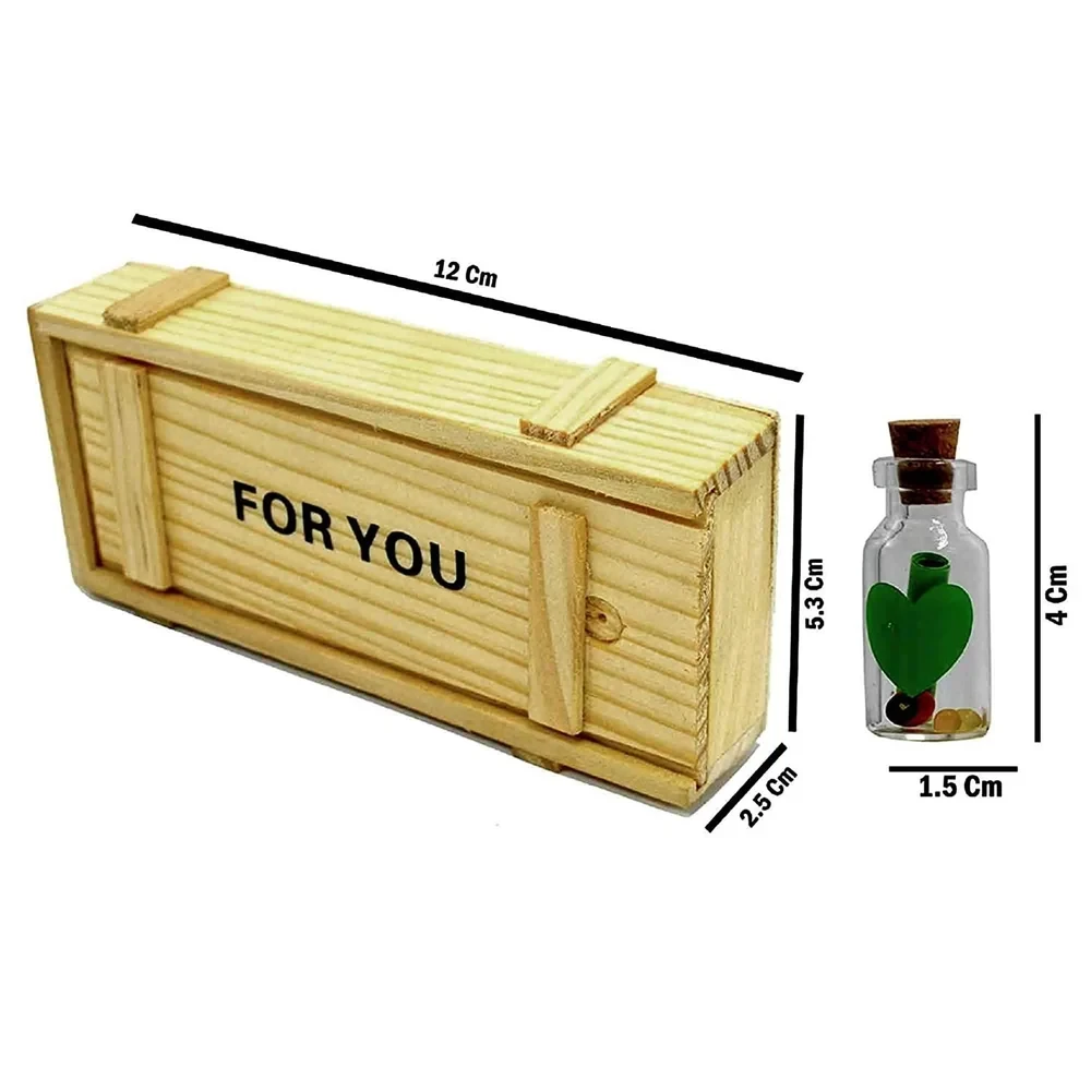 Valentine Box And Paper Cute Love Little Message Capsule Bottle