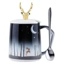 Deer Lid and Stainless Spoon Gifts for Animal Lovers