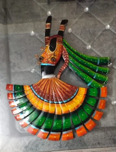 Rajasthani Culture Dancing Metal Wall Art