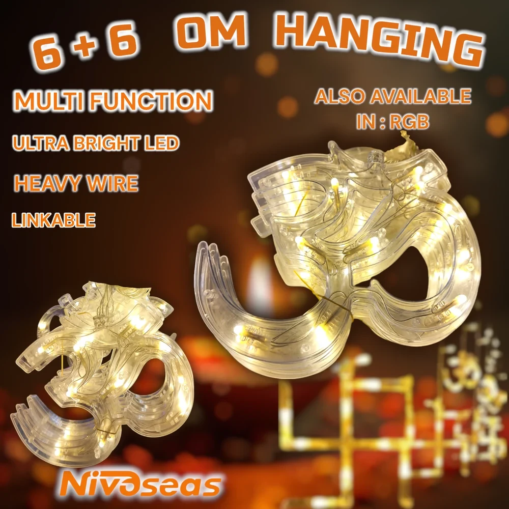 12 Om Hanging String Light