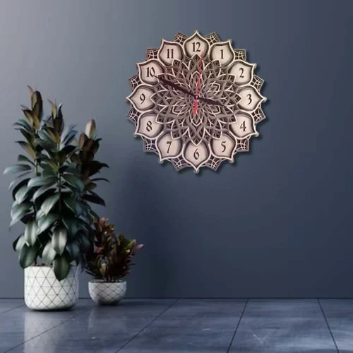 3D MWC38 Wooden Wall Clock