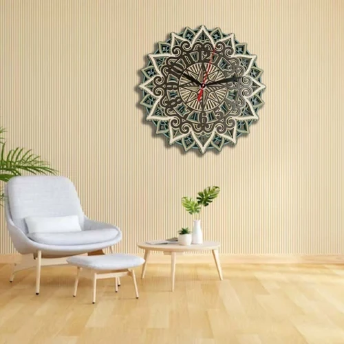 3D MWC46 Wooden Wall Clock